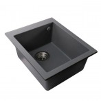 Гранітна мийка Quadro Metallic Gray