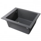 Гранітна мийка Quadro Metallic Gray