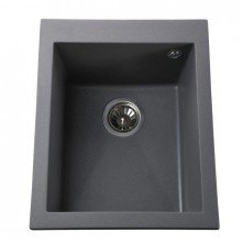 Гранітна мийка Quadro Metallic Gray