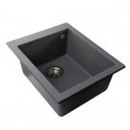 Гранітна мийка Quadro Metallic Gray