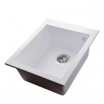 Гранітна мийка Quadro White