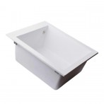 Гранітна мийка Quadro White