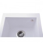 Гранітна мийка Quadro White