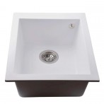 Гранітна мийка Quadro White