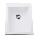 Гранитная мойка Quadro White