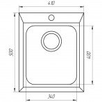 Гранитная мойка Quadro Sandy