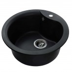 Гранітна мийка Rondo Black