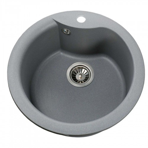 Гранітна мийка Rondo Metallic Gray