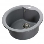 Гранітна мийка Rondo Metallic Gray