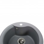 Гранітна мийка Rondo Metallic Gray