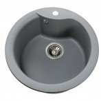 Гранитная мойка Rondo Metallic Gray