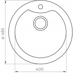 Гранітна мийка Rondo Graphite