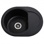 Гранітна мийка Round Black