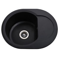 Гранітна мийка Round Black