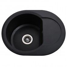 Гранітна мийка Round Black