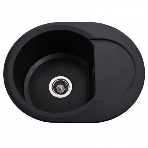 Гранітна мийка Round Black