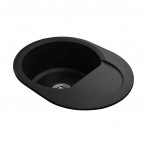 Гранітна мийка Round Black