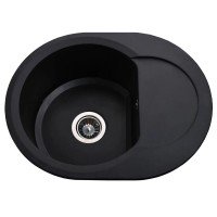 Гранітна мийка Round Black