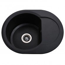 Гранітна мийка Round Black