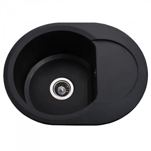 Гранитная мойка Round Black
