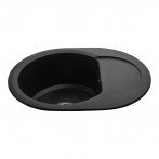 Гранітна мийка Round Black