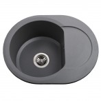 Гранітна мийка Round Gray Metallic