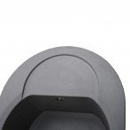 Гранитная мойка Round Gray Metallic