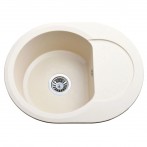 Гранітна мийка Round Ivory