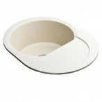 Гранітна мийка Round Ivory