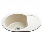 Гранітна мийка Round Ivory