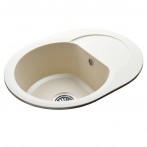Гранітна мийка Round Ivory