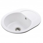 Гранітна мийка Round White