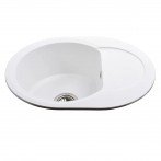 Гранитная мойка Round White