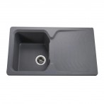 Гранітна мийка Teca Metallic Gray