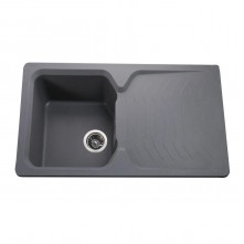 Гранітна мийка Teca Metallic Gray