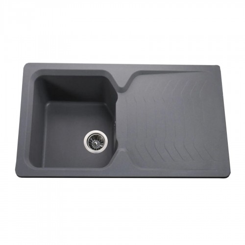 Гранітна мийка Teca Metallic Gray