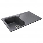 Гранітна мийка Teca Metallic Gray