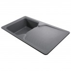 Гранітна мийка Teca Metallic Gray
