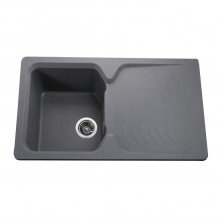 Гранітна мийка Teca Metallic Gray