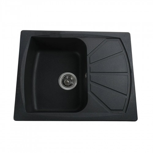 Гранітна мийка Tera Black Metallic
