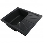 Гранітна мийка Tera Black Metallic