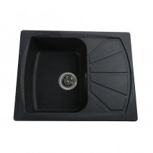 Гранітна мийка Tera Black Metallic