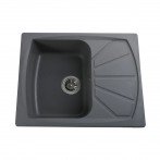 Гранитная мойка Tera Metallic Gray