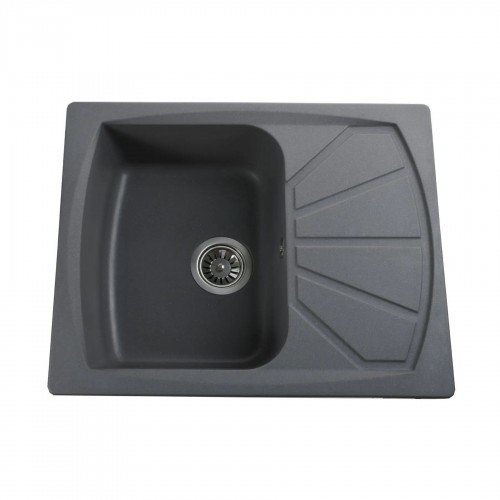 Гранитная мойка Tera Metallic Gray