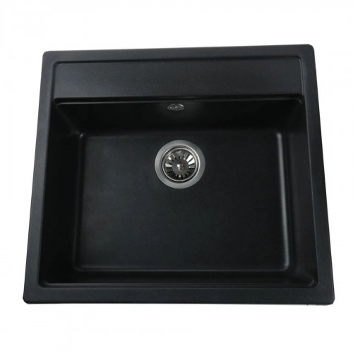 Гранітна мийка Universal Black Metallic