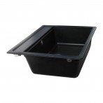 Гранітна мийка Universal Black Metallic