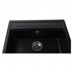 Гранітна мийка Universal Black Metallic