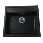 Гранітна мийка Venice Black Metallic