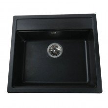 Гранітна мийка Universal Black Metallic