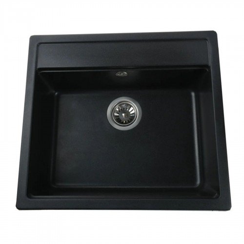 Гранітна мийка Venice Black Metallic